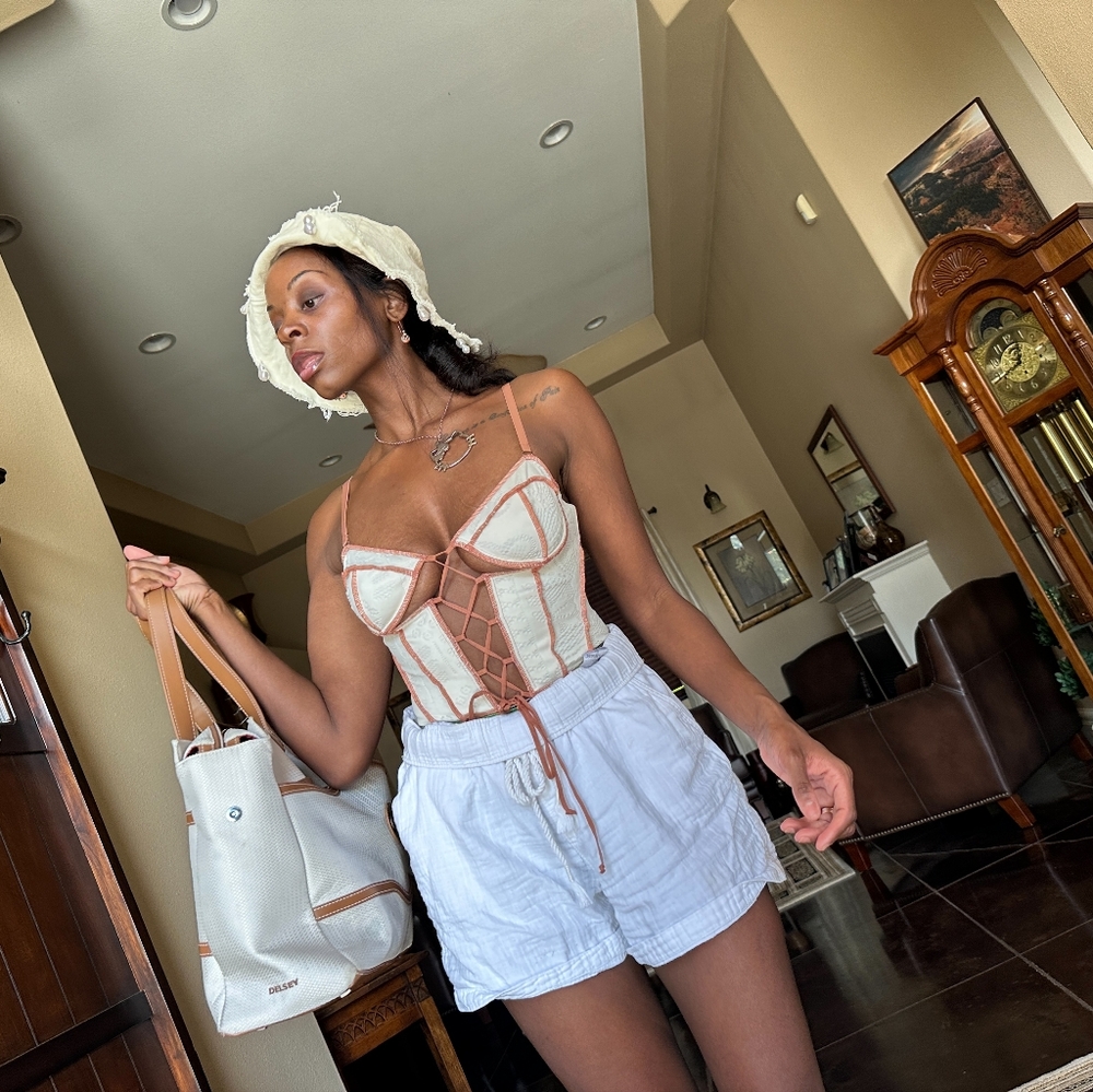 Lace up Corset Tank